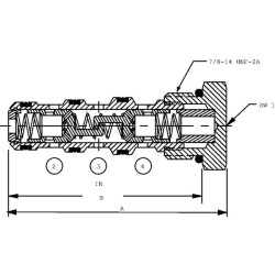 Srauto daliklis CP340-1-B-0-33 CP3401B033