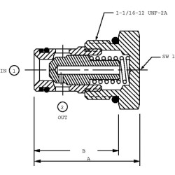 Atbulinis vožtuvas CP101-1-B-0-005 CP1011B0005