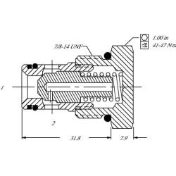 Atbulinis vožtuvas CV10-NP-03-B00-35 CV10NP03B350
