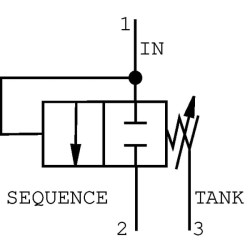 Sekvencinio vožtuvo kasetė CP2408B0ED