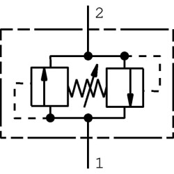 Slėgio mažinimo vožtuvas, kasetė CP2007B0AA
