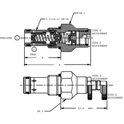 Slėgio mažinimo vožtuvas, kasetė CP2112B0AD