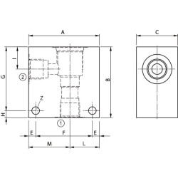 Korpusas iš aliuminio, minimalus skersmuo 8/2–1/4 colio, 23081G04A1