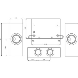 Korpusas plienas 3/8" BSP CBBAHUIS