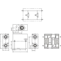 Aliuminio dvigubo kronšteino korpusas 10-2-08 DCP1024B
