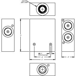 Aliuminio korpusas SDC10-4-A-0 CP9104A08M