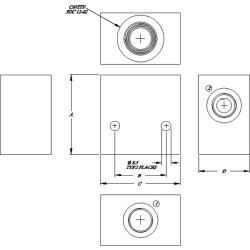 Aliuminio korpusas SDC12-2-A-0 CP9122A08M