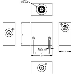 Aliuminio korpusas CP10-3-A-08 (1/2") CP9103A08