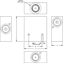 Korpusas aliuminis 16/3 - 3/4" 33161G12A1