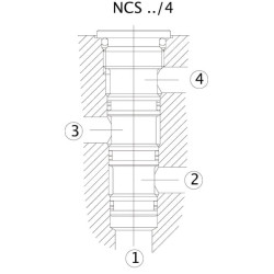 Aliuminio korpusas NCS12/2 3/4 CP9122A12NCS
