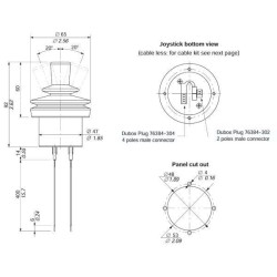 Valdymo svirtis MDN231 - PVG 32 - Proporcinė MDN231VALDYMO svirtis