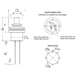 Valdymo svirtis MDN231 - PVG 32 - Proporcinė MDN231VALDYMO svirtis