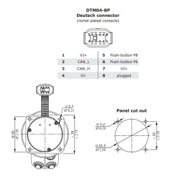 SDM/DLM rinkinio valdymo svirtis CJW2034A2B