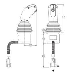 SDM/DLM rinkinio valdymo svirtis CJW2034A2B