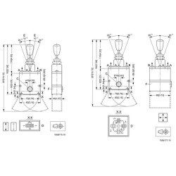 Vairasvirtė PVRES 155B4211 2x sraigtai, centrinis užraktas PVRES155B4211