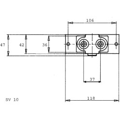 Servo rankena SV10-B/01G-156Ax2 SV10B01G056