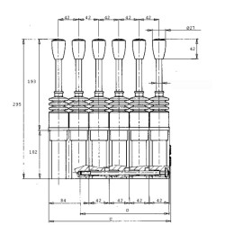 Servo rankena SV30/3-B/01G-001Ax2/01G-001Ax2/01G-001Ax2 SV303B01G
