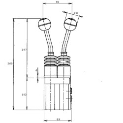 Servo rankena SV20-1-B01-G001A SV201B01G
