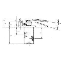 Servo kojinis pedalas SV60-B/001C-001C SV60B