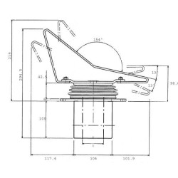 Servo kojinis pedalas SV51-B/001C-001C SV51B