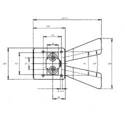 Servo kojiniai pedalai S41-B/023C-023C dvigubi S41B023023CO100