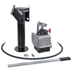 Stovinis domkrato cilindras su rankiniu siurbliu 3,3 t, su kaiščio fiksatoriumi SP65250SET1