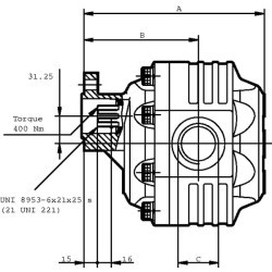 Tandeminis siurblys FP 40.63 D0-19T1-LGF/GE-J-N-A FP4063DI
