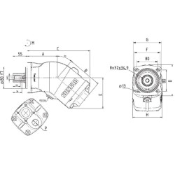 Stūmoklinis siurblys 34 cm³ - L SAP034LNDL4L35S0S