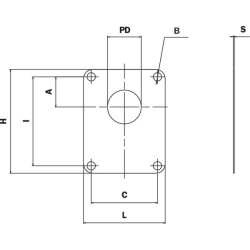 1 dydžio sandariklis, europinis standartas E1 PLP10E1GASK