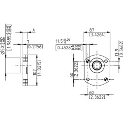 Priekinis flanšas PLP20/B5-ALU PLP920B5