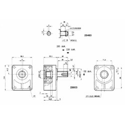 Atraminio cilindro velenas 22 mm T222