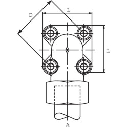 Jungiamasis flanšas 20S WFV20S40