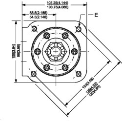 Ratų variklis, veleno Ø 1", nuotėkis OMPW1601517163