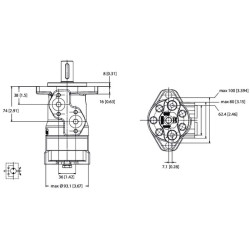 Orbitinis variklis, velenas Ø25 A2 galinis OMRX20011186642