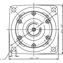 Ratų variklis, velenas Ø50 lygiagretus OMVW400151B3116