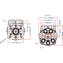 Orbitinio variklio galinis prievadas OMP501515211