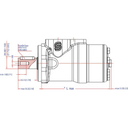Orbitinis variklis, velenas Ø25, WDH, S OMP6301510088