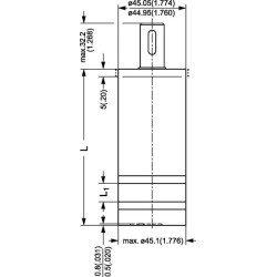 Orbitinis variklis, velenas Ø16 gale OML8151G2001