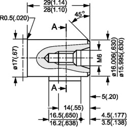 Orbitinis variklis, velenas Ø16 gale OML8151G2001
