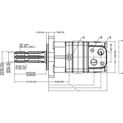 Orbitinis variklis, velenas 1 3/8"Z6 OMS125151F0562