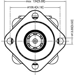 Orbitinis variklis, velenas 1 3/8"Z6 OMS200151F0564