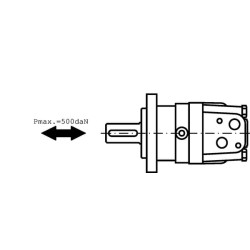 Orbitinis variklis, velenas 1 3/8"Z6 OMS80151F0560