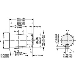 Ratų variklis, velenas Ø 1,5 colio kūginis TMKW200151F6011