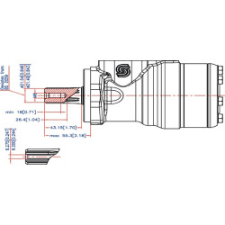 Orbitinis variklis, velenas 1 colio Z6, WHD OMR3751510428