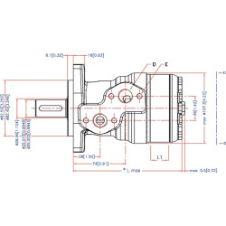 Orbitinio variklio velenas Ø25 SAE-A OMR1601510213