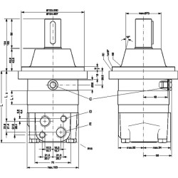Ratų variklis, velenas Ø35 kūginis OMSW315151F0534