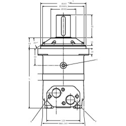 Orbitinis variklis, velenas Ø50, standartinis OMV500151B3102