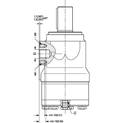 Orbitinis variklis, velenas Ø35, 4 l OMH500151H1016