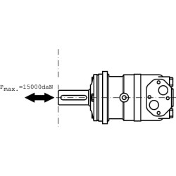 Orbitinis variklis, velenas Ø 60 kūginis OMV800151B3114