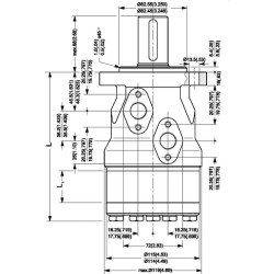 Orbitinis variklis, velenas Ø35, 4 l OMH400151H1015